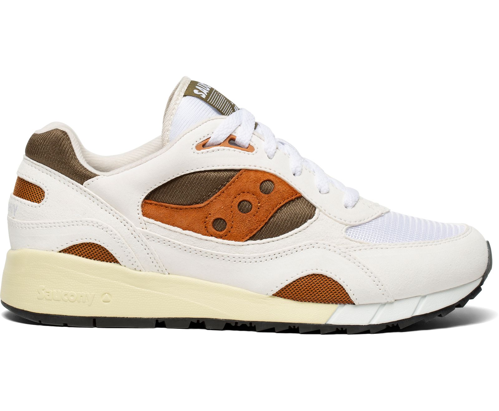 Saucony Shadow 6000 Men\'s Originals White / Brown | Canada 436ZUTG